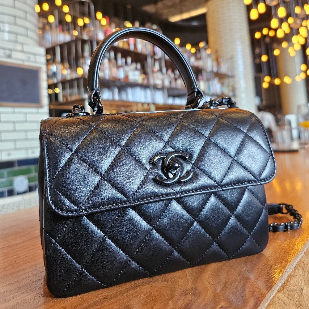 Chanel Trendy CC Small So Black Lambskin